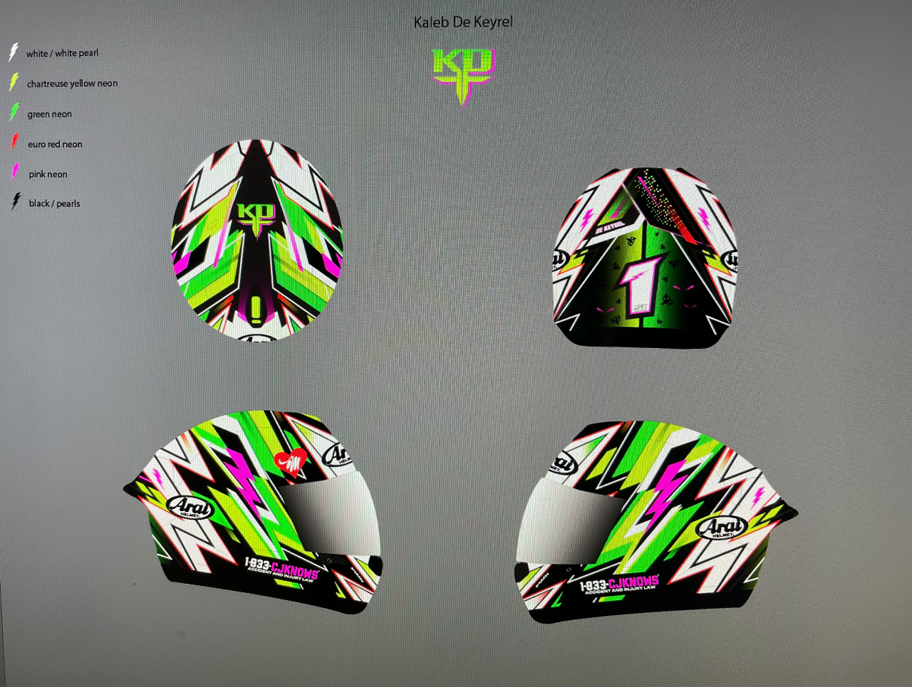 Kaleb DeKeyrel helmet